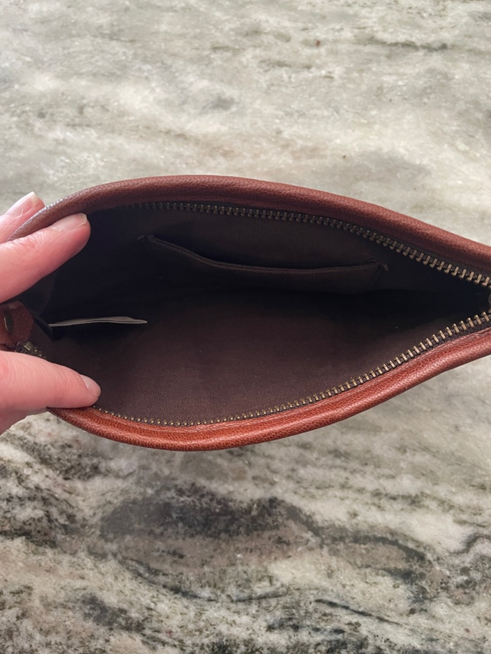 Vintage 90s Leather Lucky Brand Wristlet - Picture 8 of 11